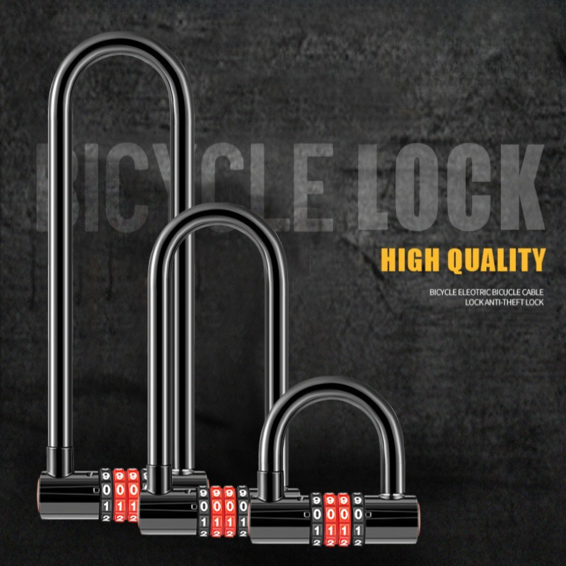 U Lock Heavy Duty - Lucchetto a U Esteso 185mm/173mm/50mm Antifurto