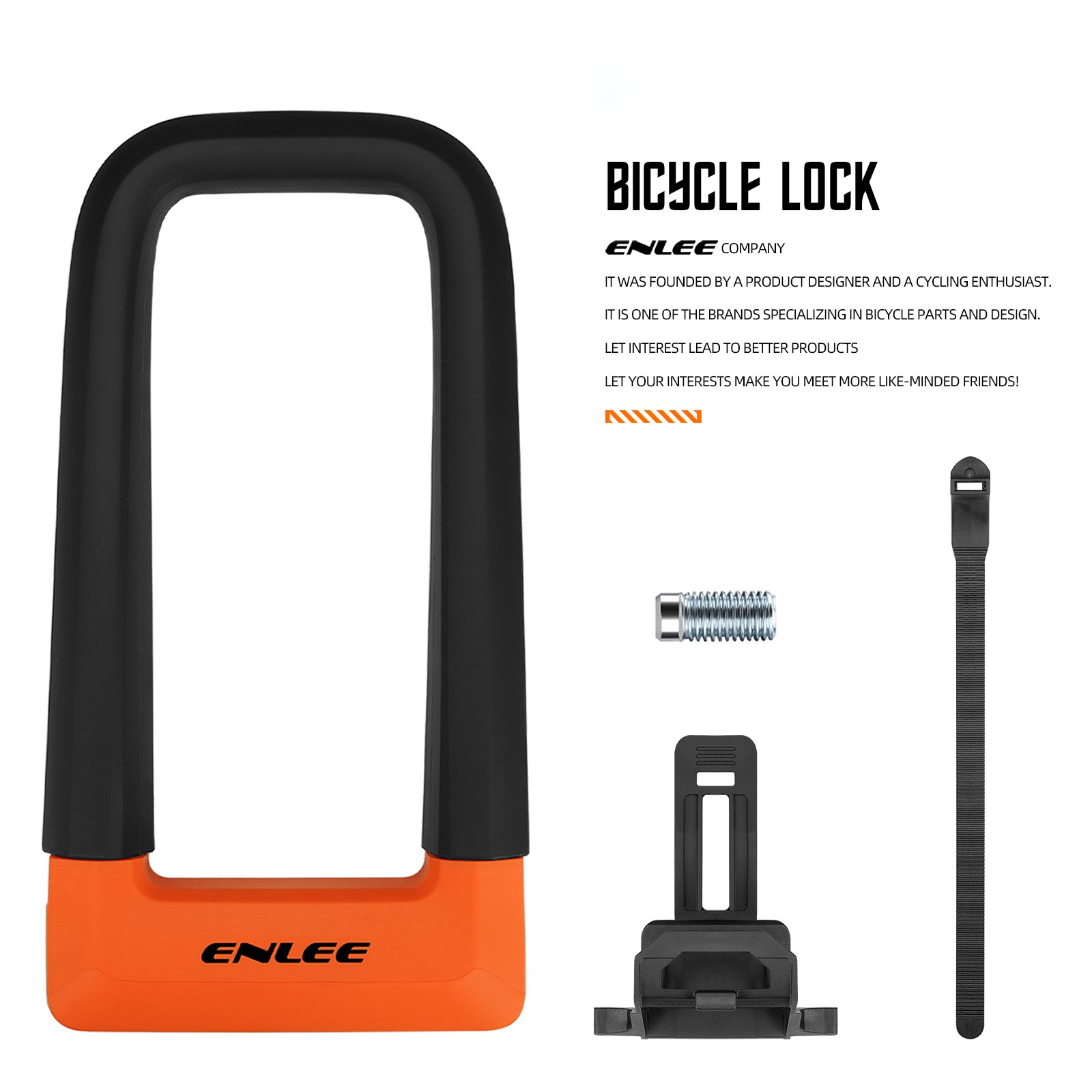 U Lock Heavy Duty - Lucchetto a U Antifurto ENLEE per