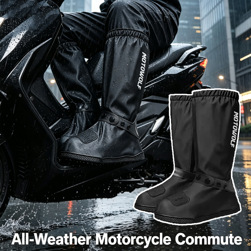 Cycling Commute Shoes - Copriscarpe Impermeabili per Pendolari all'Aperto, Riutilizzabili,