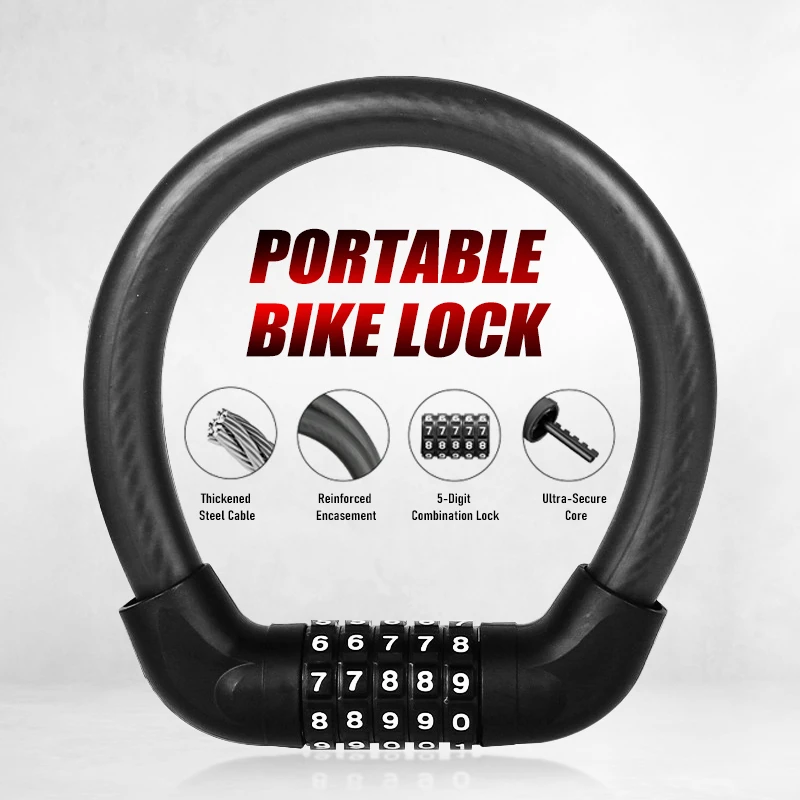 U Lock Heavy Duty - Lucchetto per Bicicletta a Combinazione a
