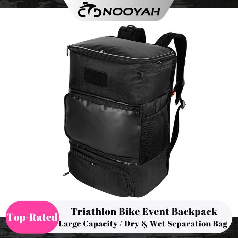 Cycling Commute Backpack - NOOYAH Borsa per Bici da Triathlon