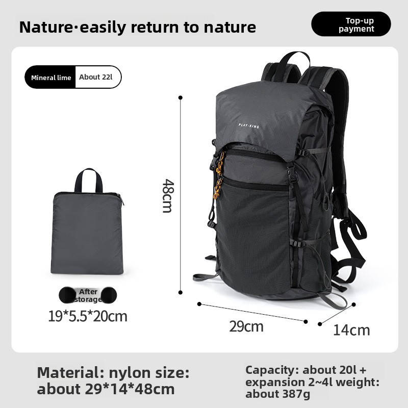 Cycling Commuter Backpack - Zaino Ultraleggero Pieghevole Impermeabile Grande Capacità