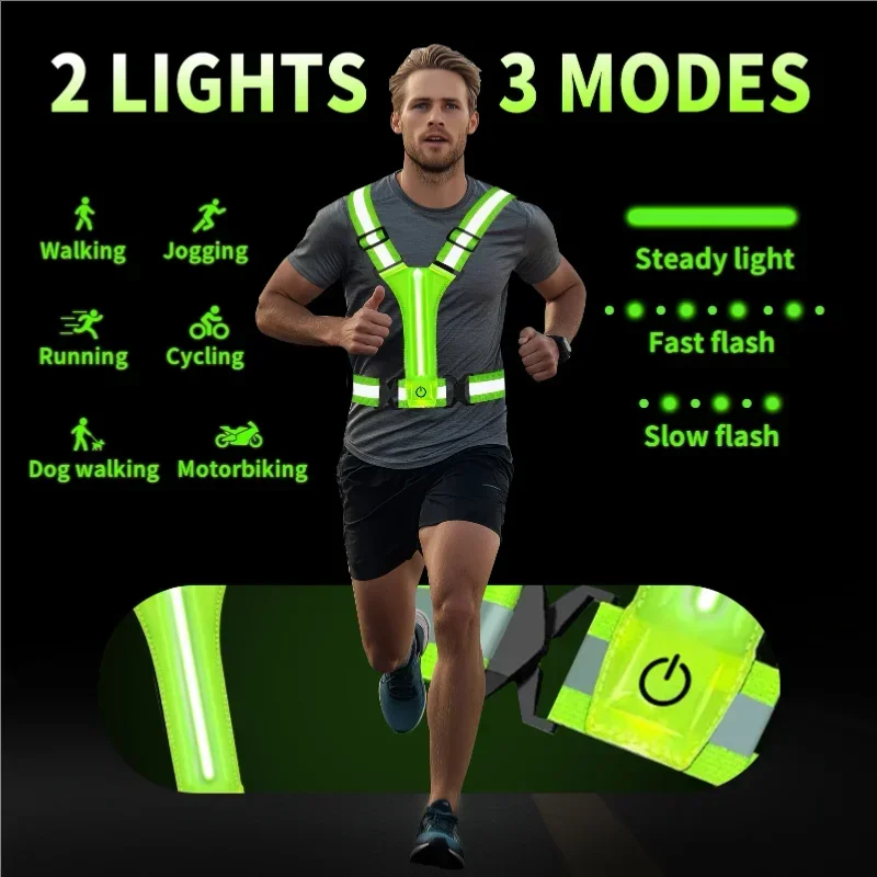 LED Reflective Vest Running Ge - Reflective Vest Cycling recensione e prezzo