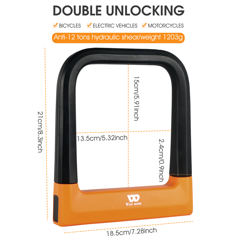 WEST BIKING bicicletta U Lock  - U Lock Heavy Duty recensione e prezzo